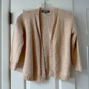 Marled oatmeal colored sweater, size small